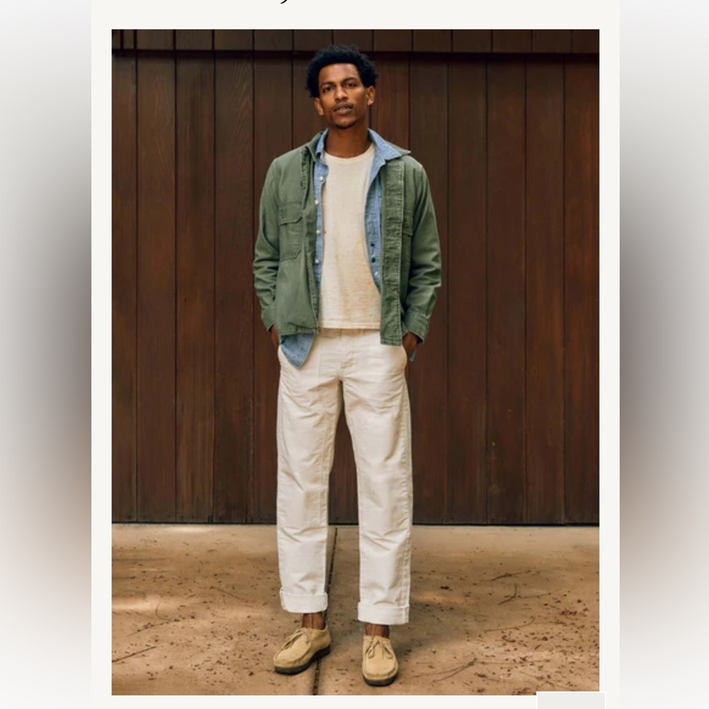 Imogene and Willie, Hencye canvas workpant in natural, size 33